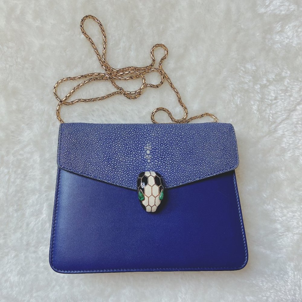 BULGARI CROSSBODY BAG with Pearl Skin